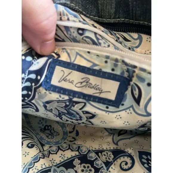 Vera Bradley Blue Quilted Shoulder Bag - Picture 5 of 7